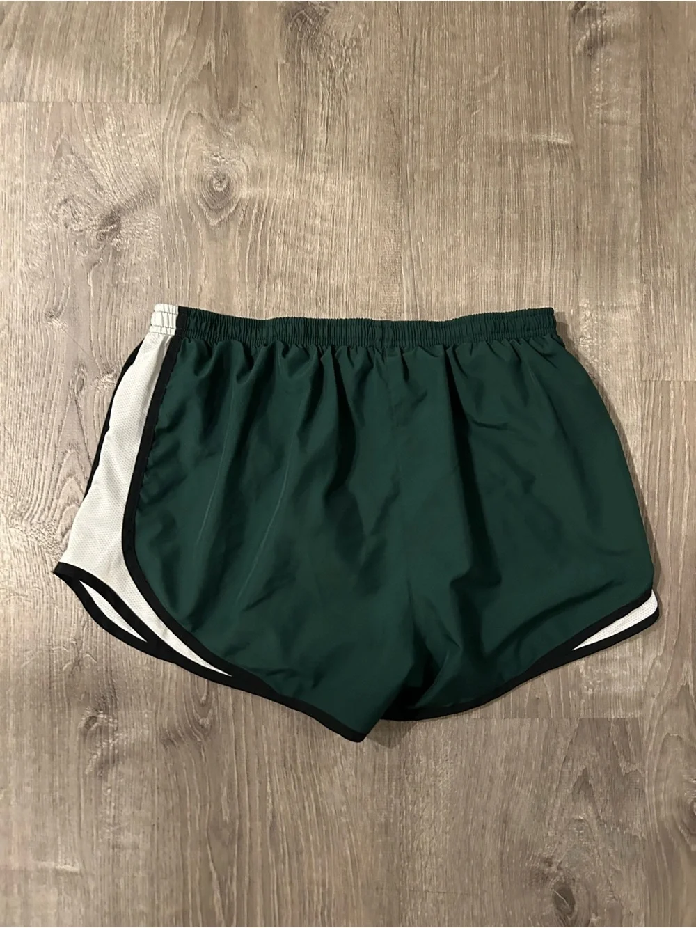 Nike Green Dri-FIT Athletic Shorts with White Logo